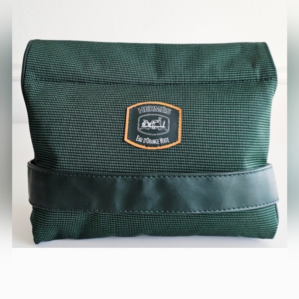 Hermes VIP Green Unisex Toiletry Bag/Cosmetic Bag